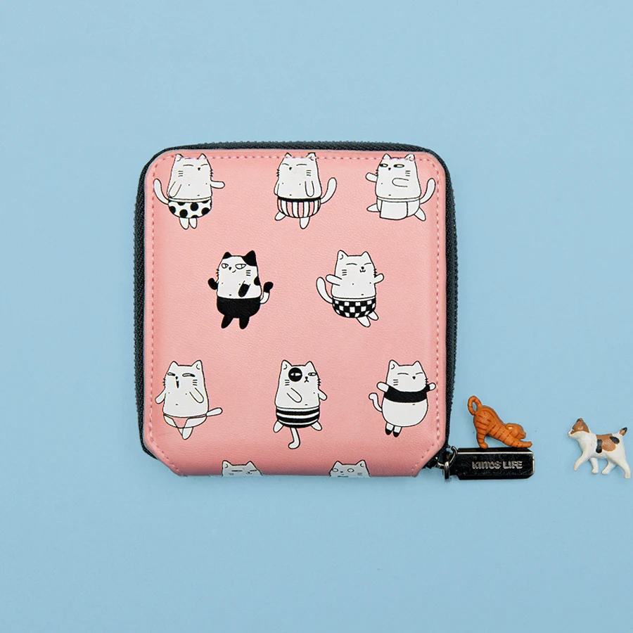 Kiitos Life cute PU Короткие Кошельки для девочек в серии животных (FUN KIK store)|short wallet|wallet