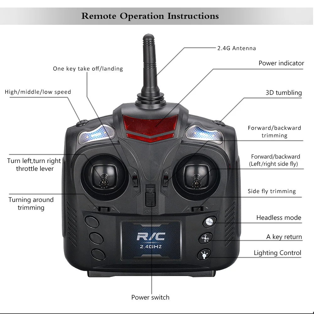 Вертолет с дистанционным управлением Дрон камерой 2 4G 4CH 1080P Wifi FPV высота