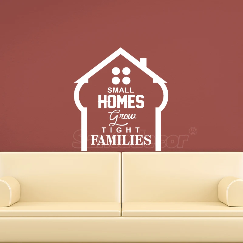 Наклейки для маленьких домашних крепких домов виниловый Настенный декор