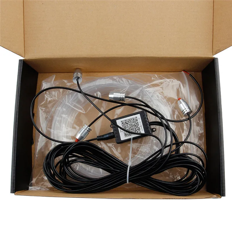 Светодиодная неоновая лента EL для салона автомобиля лампа с активным Bluetooth