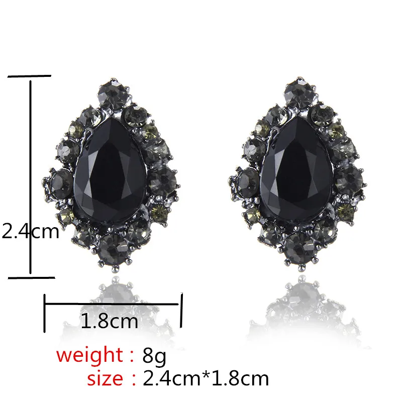 Новинка 2017 горячая распродажа серьги гвоздики стеклянные модные со стразами