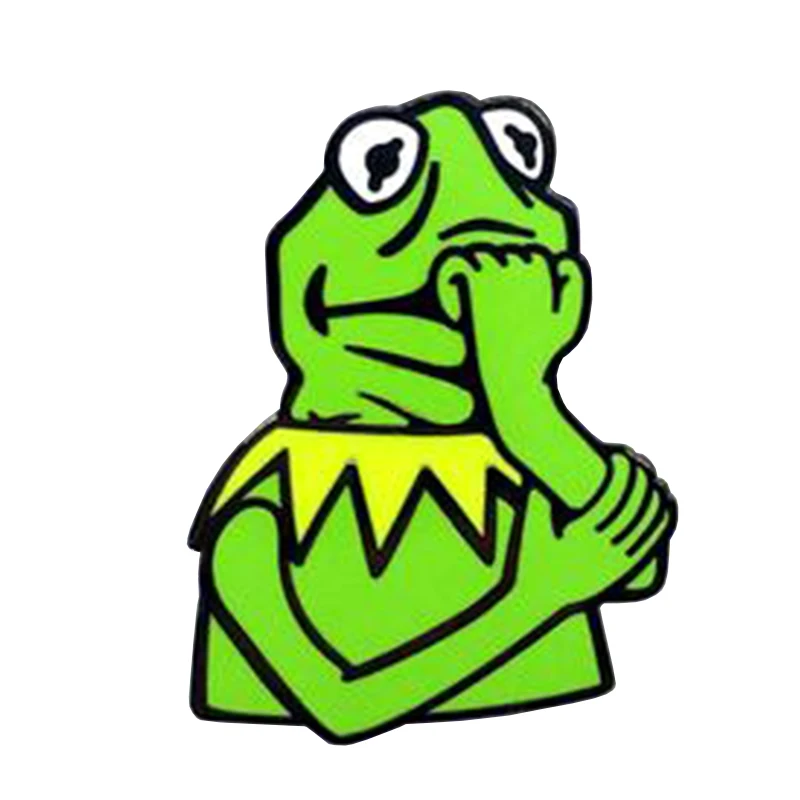 Изумительная эмалированная булавка Kermit|Броши| |
