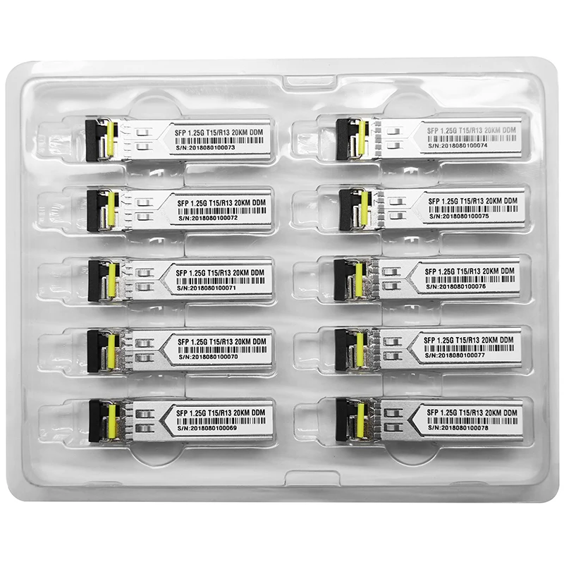 5 пара/лот SC 5KM GBIC 1 25G SFP модульный коммутатор Ethernet волоконно-оптический трансивер