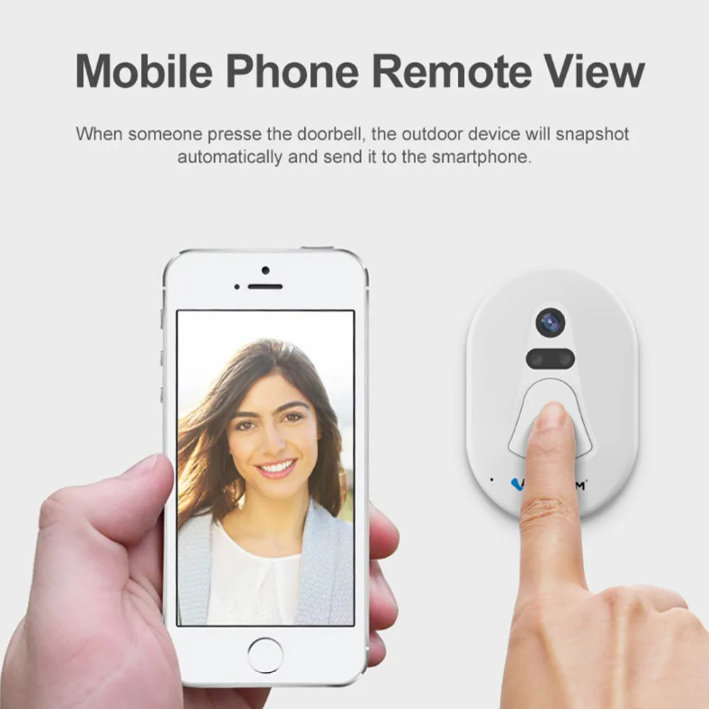 VStarcam безопасности Wifi дверь облако хранения дверной Звонок камера ночного