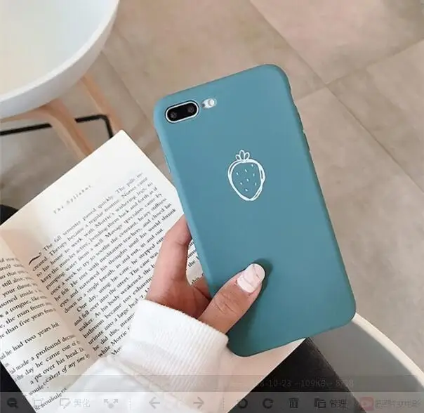 Чехол для телефона Gimfun Pink Fresh клубника Iphone Xs Max Ультратонкий Мягкий силиконовый