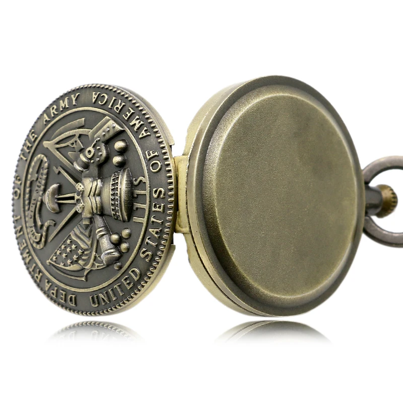 Лидер продаж винтажные военные часы США армейские кварцевые карманные для