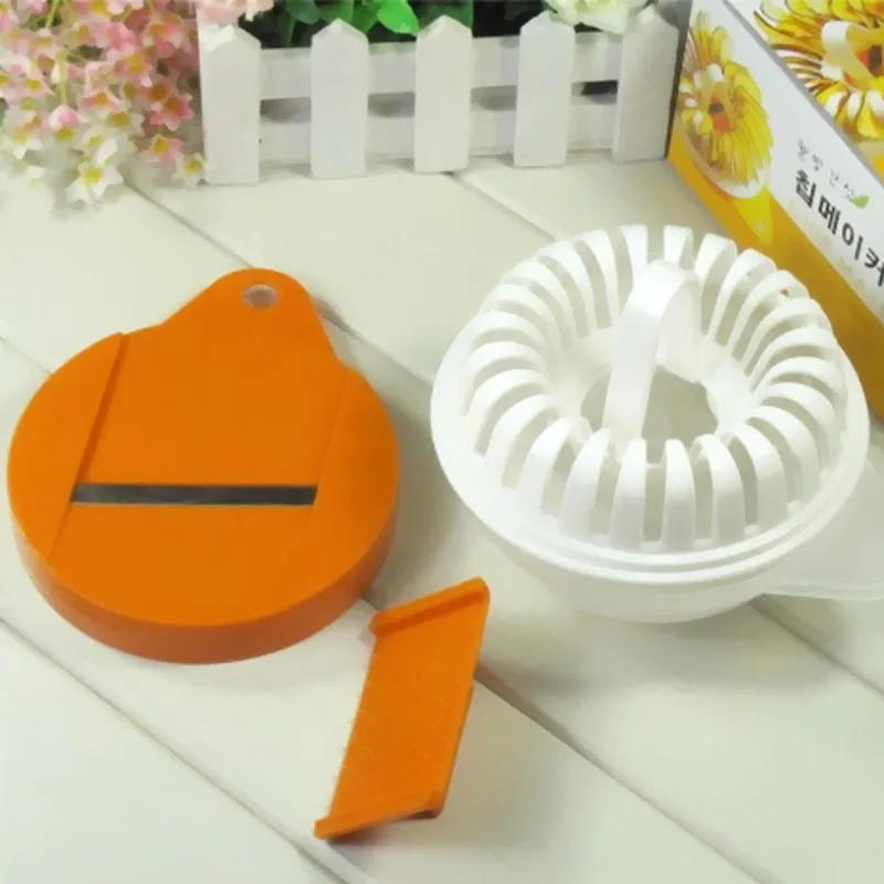 DIY корейский СВЧ жареные картофельные чипсы Набор для ломтерезки картофеля