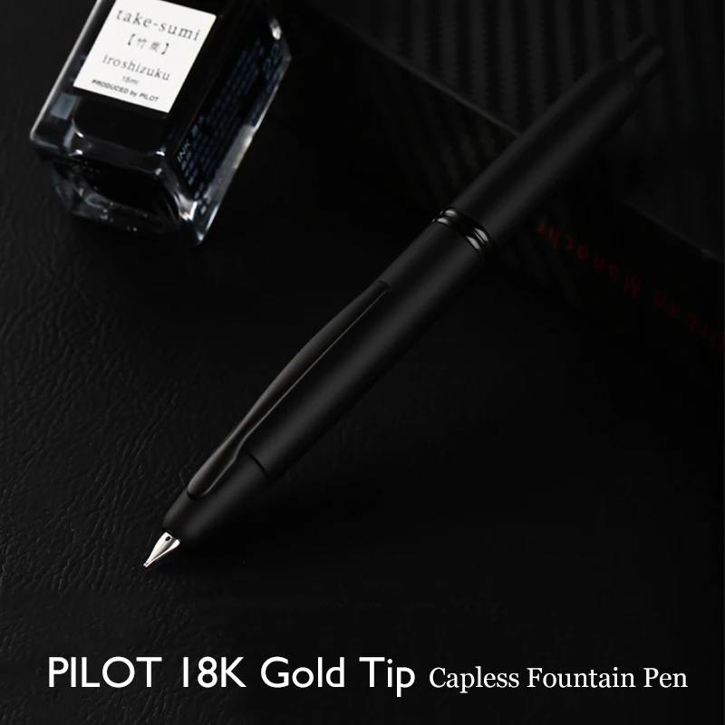 LifeMaster Pilot Namiki точечная авторучка 18 K Золото без шапочки черный матовый корпус с Con 40 чернильный конвертер