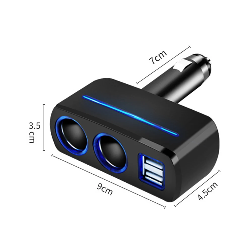 DC 12 В 3.1A двойной USB Автомобильное зарядное устройство 2 способ розетка для