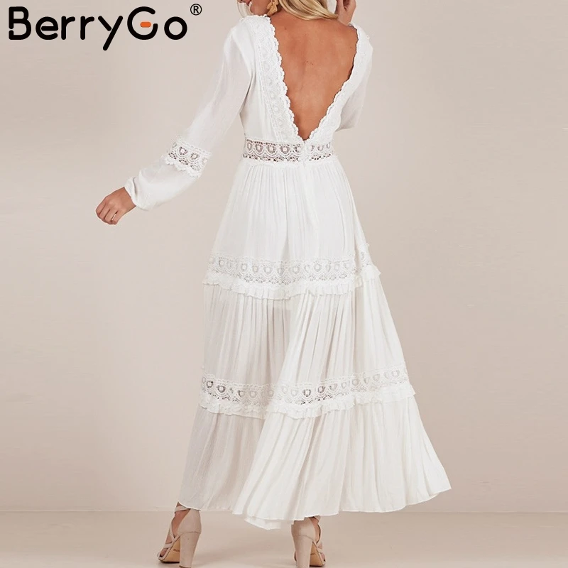 Simplee Глубокий v образным вырезом сексуальное женское элегантное платье с низким