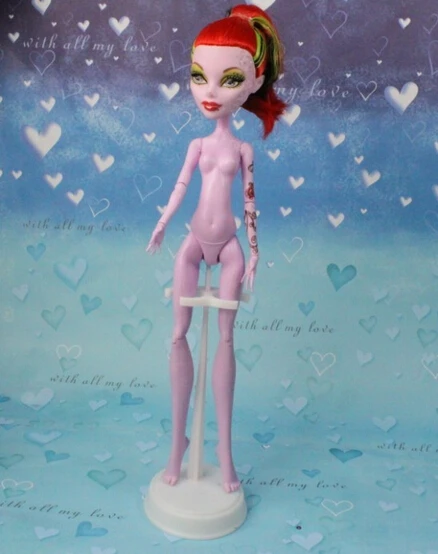 Подставка для ножек куклы белого цвета держатель подставки Monster High 1/6 курн