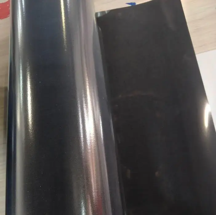 1 лист 1" x 20"/25 см x 50 см флок теплопередачи винил Флокирование тепла пресс машина Футболка железа на HTV печати - Цвет: black