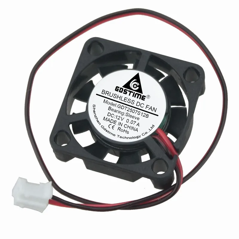 Gdstime 1 шт. 12В маленький микро Бесщеточный вентилятор охлаждения постоянного тока