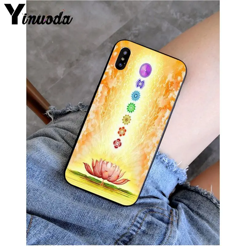 Yinuoda Мандала чакра настаиваем Йога Новинка Fundas чехол для телефона iPhone X XS MAX 6 6s 7 7plus
