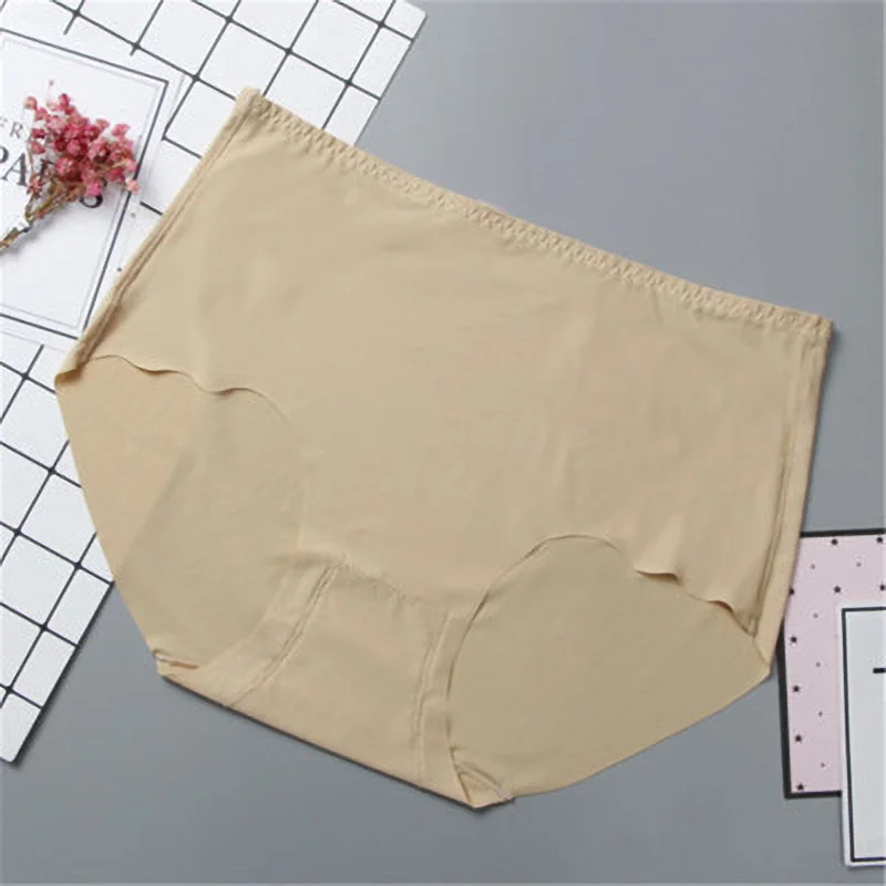 Женские трусы прочные трусики ледяной шелк женское нижнее белье бесшовные для