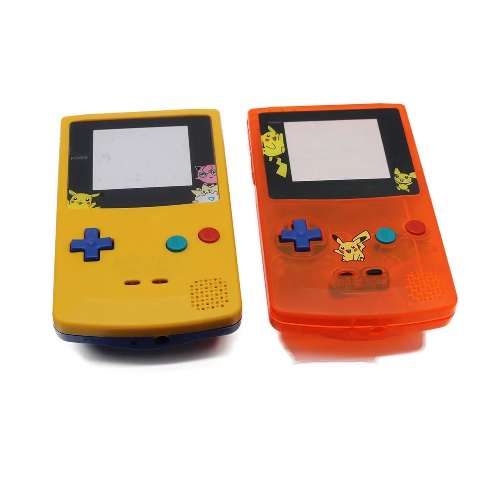 Чехол для GameBoy прозрачный оранжевый желтый Корпус замены GBC корпус чехол |