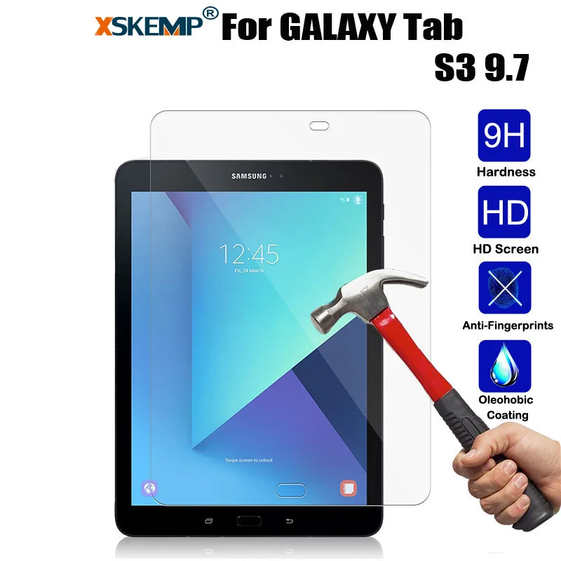 Защитная пленка для экрана из закаленного стекла XSKEMP 9H Samsung Galaxy Tab S3 9 7 T820 T825