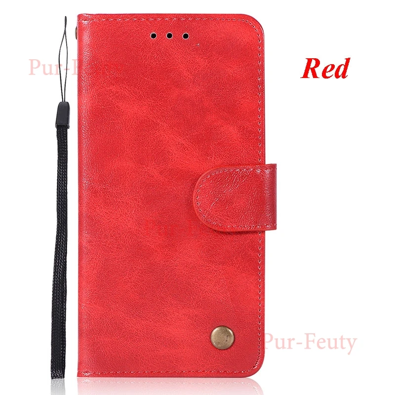 Red Флип-чехол для samsung Galaxy J6 J600 J600F J600FN ретро кожаный чехол для телефона samsung J6 Prime чехол J6 Plus SM-J610FN/DS - Цвет: Red
