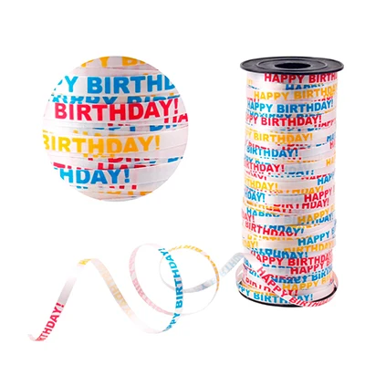 Birthday Ribbon Свадебные украшения 100 шт сердце блестящий шар лента подвеска Merry christmas party украшения детский душ Единорог вечерние Boda - Цвет: Birthday Ribbon