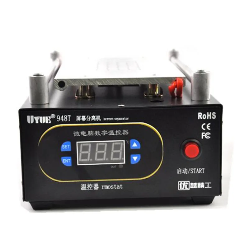UYUE 110/220 V Max 7 Мобильный телефон встроенный насос вакуумный насос стеклянная машина-сепаратор с ЖК-экраном 948T