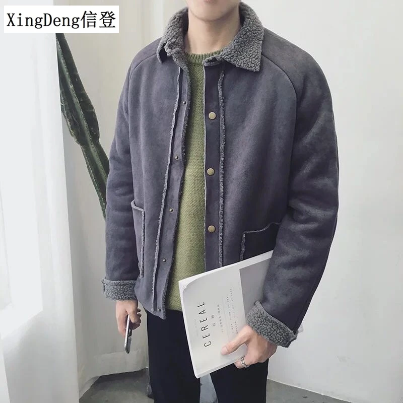 XingDeng зимняя модная куртка для мужчин теплое пальто с хлопковой подкладкой
