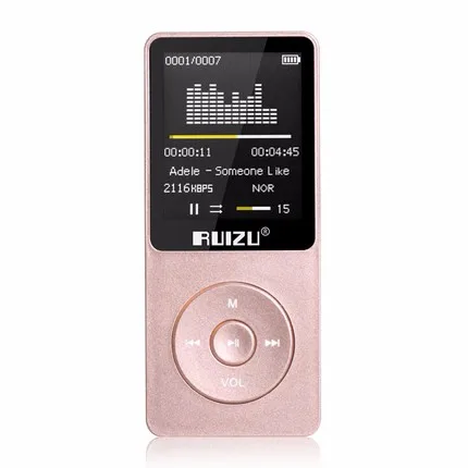 MP3-плеер ruidu X02 с экраном 1,8 дюйма, может воспроизводить 100 часов, 8 ГБ с FM, электронной книгой, часами, данными