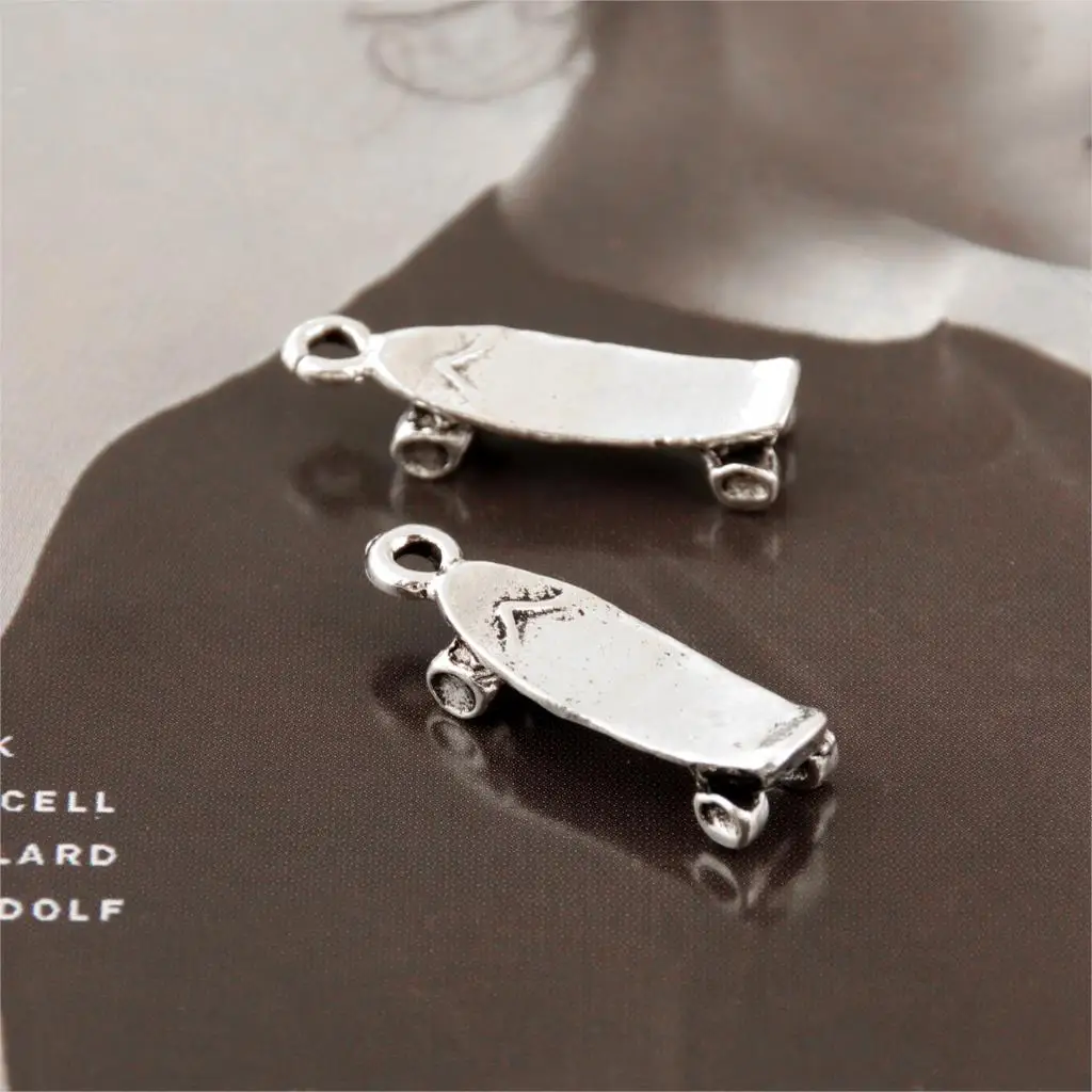 30 шт. спортивные шармы для скутера серебристого цвета оригинальные подвески