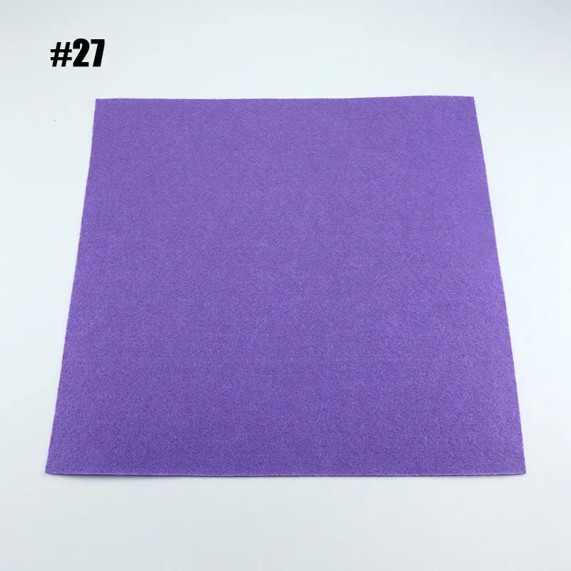 1 Sheet 30X30 см фетровая ткань 40 цветов на выбор Нетканая рукоделие DIY шитье ручная работа 1 мм Think Feltro Colth 1 лист/упаковка - Цвет: 1 Sheet