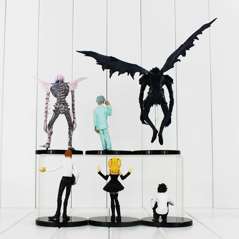 6pcs/lot Anime Cartoon Death Note L Killer Ryuuku Rem Misa Amane PVC Action Figures Toys Free Shipping |