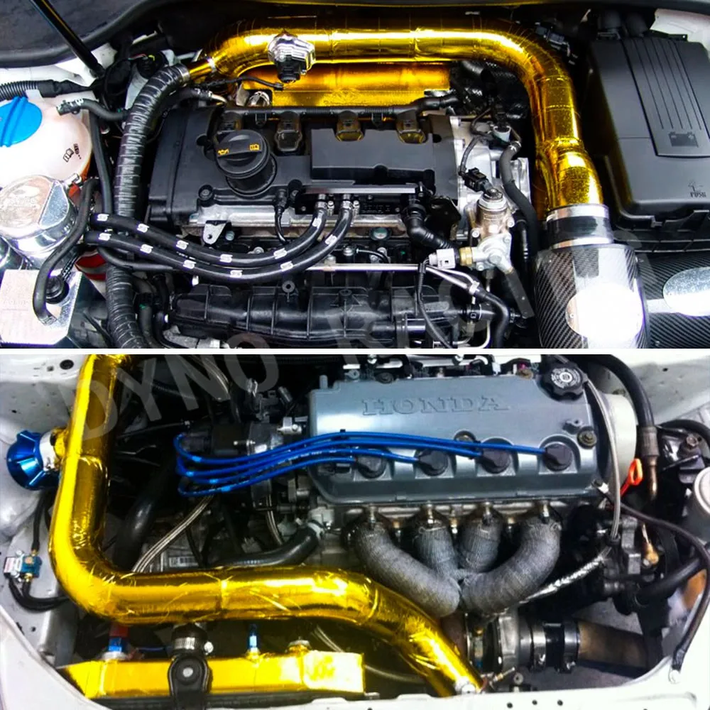 2 дюйма * 5 м отражающая Золотая Тепловая Лента впускная обертка отражающий барьер