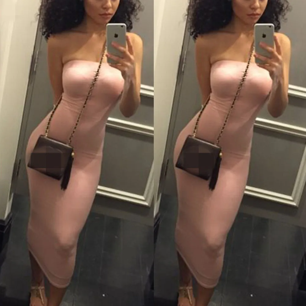 Женское платье бандо без бретелек Пляжное рукавов 2019|Женские платья| |