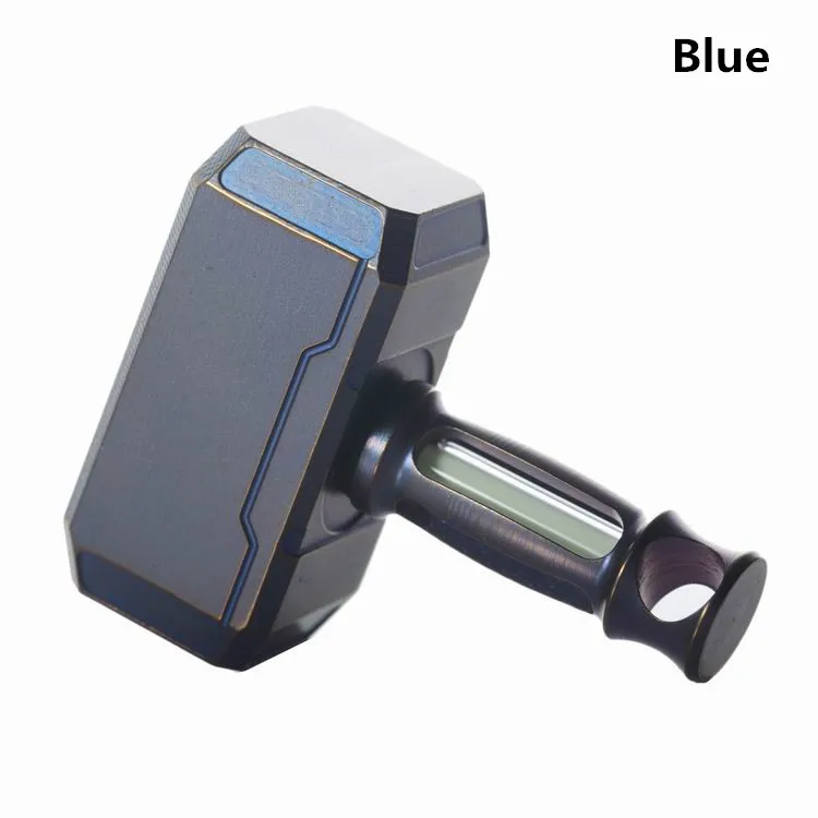 Blue EDC титановый сплав молоток человек нож бусины Тритий газовый светильник самолюминесцентный для 15 лет мульти инструменты подвеска автомобиля подвесной молоток - Цвет: Blue