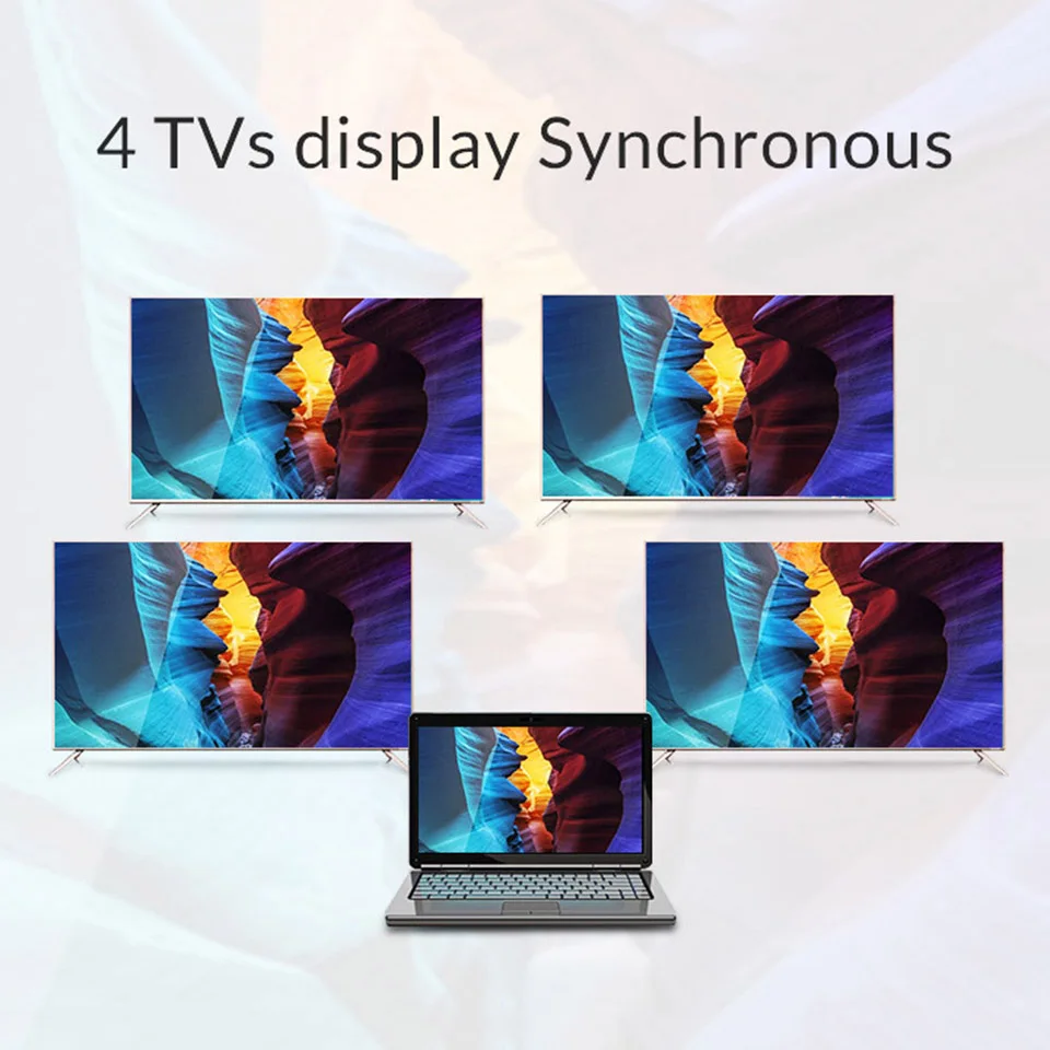 Разветвитель VGA Unnlink 1X4 FHD1080P 60 Гц 1 вход 4 выхода 1*4 разветвители для компьютера