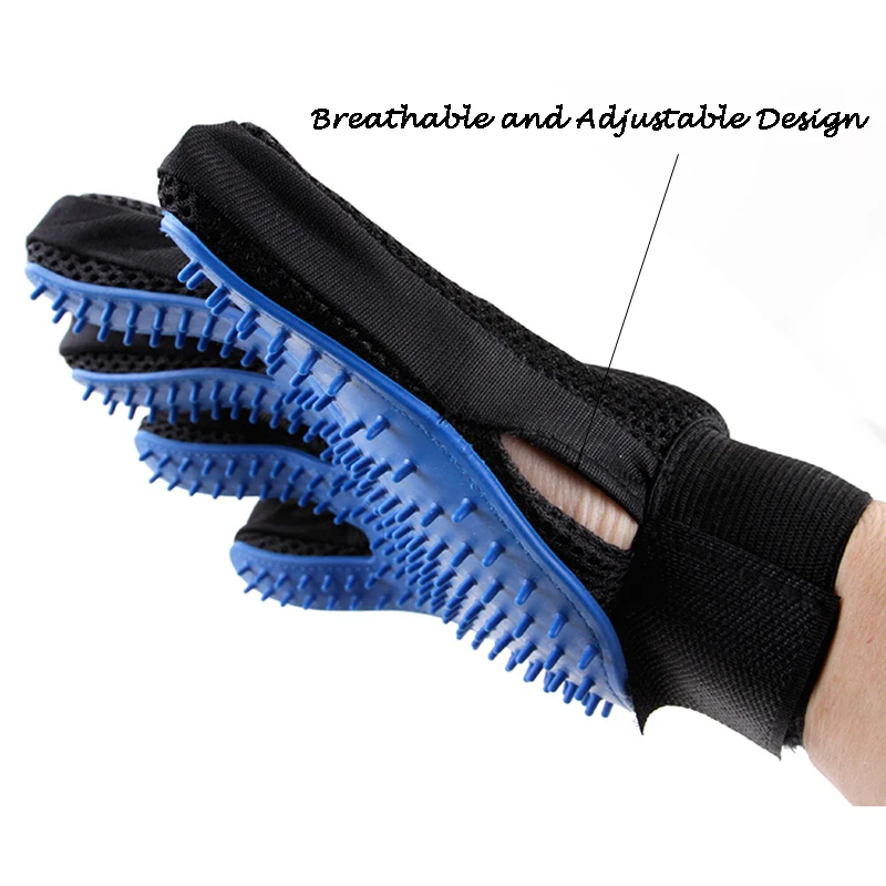 Перчатка для груминга домашних животных кошек щетка удаления волос мягкая