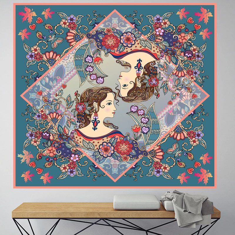 Винтажный красивый гобелен Классический женский макраме настенный богемный