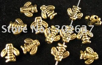 Бесплатная доставка 420 шт. Φ plt милые бусины-разделители в виде пчелы A587G |