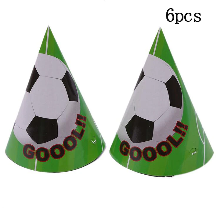 hats 6pcs 6 шт./партия, Футбольная тематика, вечерние Подарочная коробка для попкорна для мальчиков и девочек с днем рождения, вечерние для украшения детского душа вечерние принадлежности - Цвет: hats 6pcs