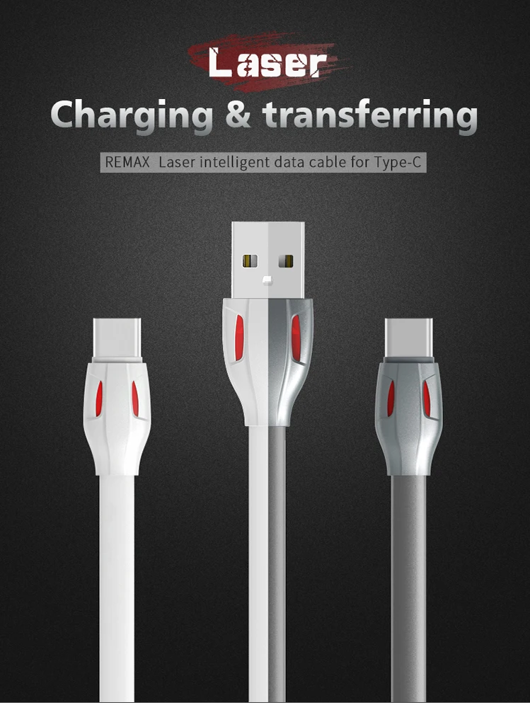 REMAX лазерный usb type-C кабель для samsung S10 S9 S8 A50 Xiaomi Redmi Note 7 huawei p10 lite mate 20 2A кабель для быстрой зарядки