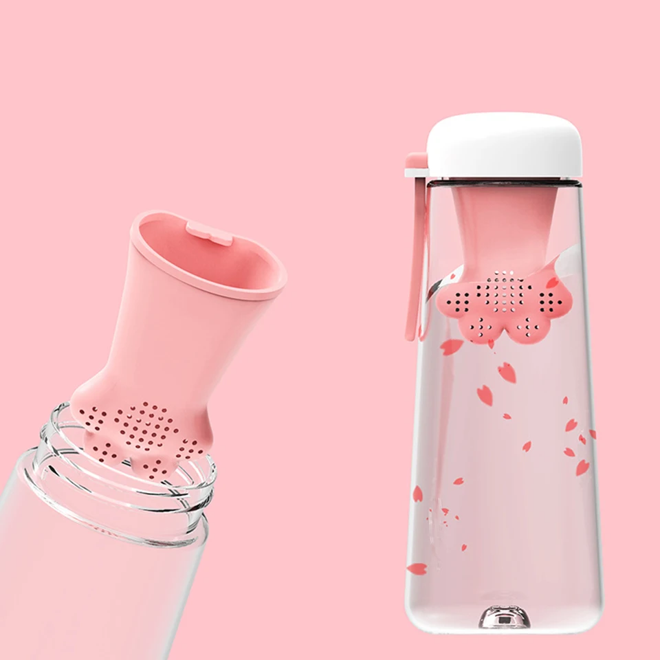 Transhome пластиковые бутылки для воды бутылка спорта на открытом воздухе с чаем Infuser