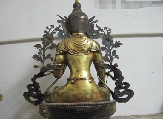 Оптовая продажа фабрики 27 Тибет Народная Буддизм Бронзовый Gild Белая Тара