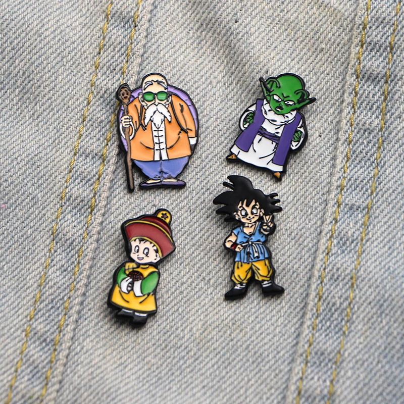 P2384 аниме Dragon Ball Z железная эмалированная брошь милый воротник значки и броши сумка значок