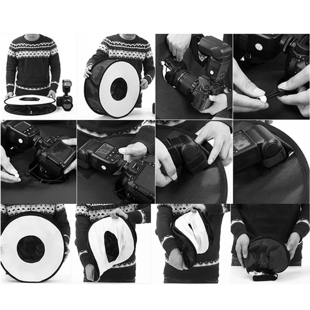 Вспышка Softbox свет 45 см Складная вспышка для Canon Nikon Камера аксессуары реквизит для фотографий