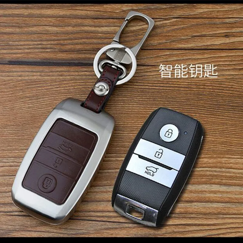 2018 Новое умственное автомобильное кольцо для ключей KIA кожаный чехол