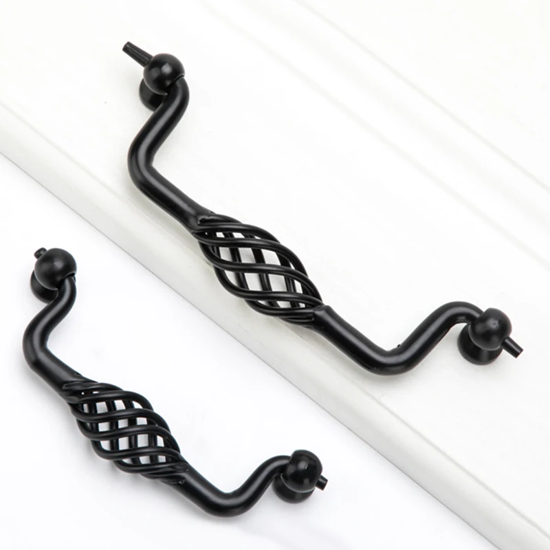 2 шт. винтажные Шкафы для мебели 96/128 мм|handle butterfly|screw fixturehandle cover |