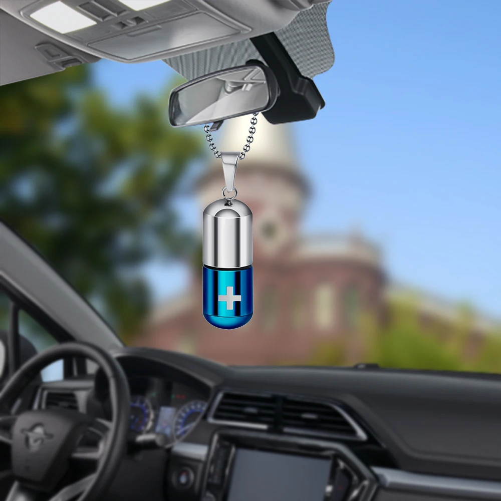 Автомобильный парфюмерный кулон пустая подвесная Капсульная бутылка для
