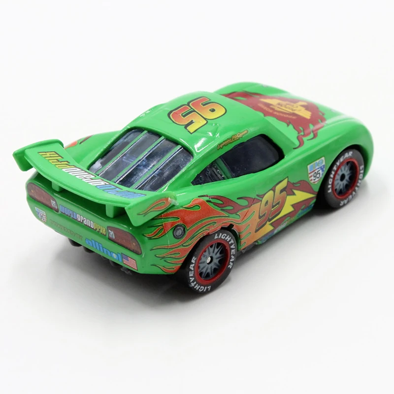 Disney Pixar машинки зеленый поршневые Кубка освещение McQueen литья под давлением Металл
