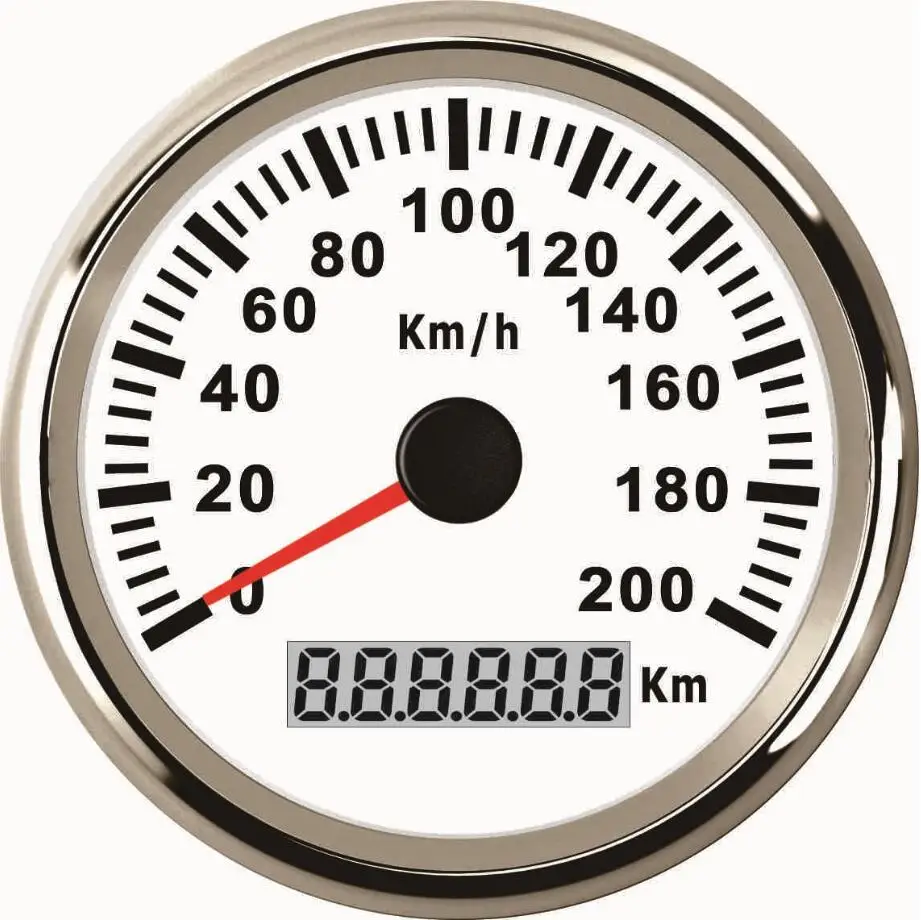 1 штука синего Подсветка спидометры GPS 0 200 км/ч Водонепроницаемый скорость Mileometers