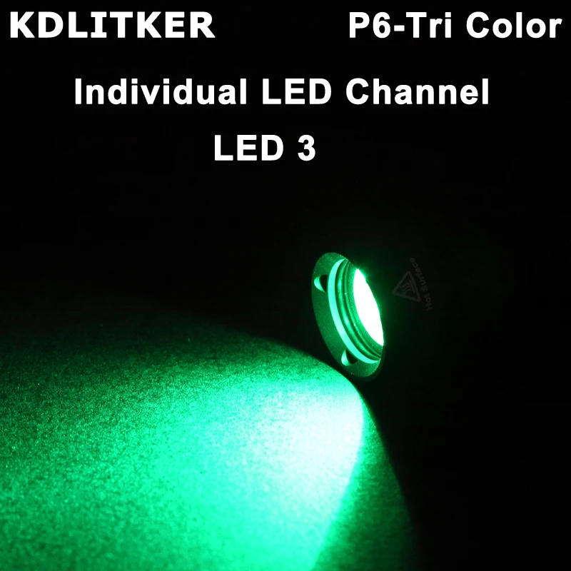 KDLITKER P6-TRI Cree XP-E2 тройной Цвет P60 светодиодный Drop-(диам. 26,5 мм