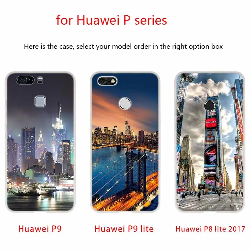 Мягкий чехол для Huawei P40 P30 P20 Pro P10 Lite e Plus P Samrt Z 2020 2019 New York City Times Square Beautiful|Бамперы| |