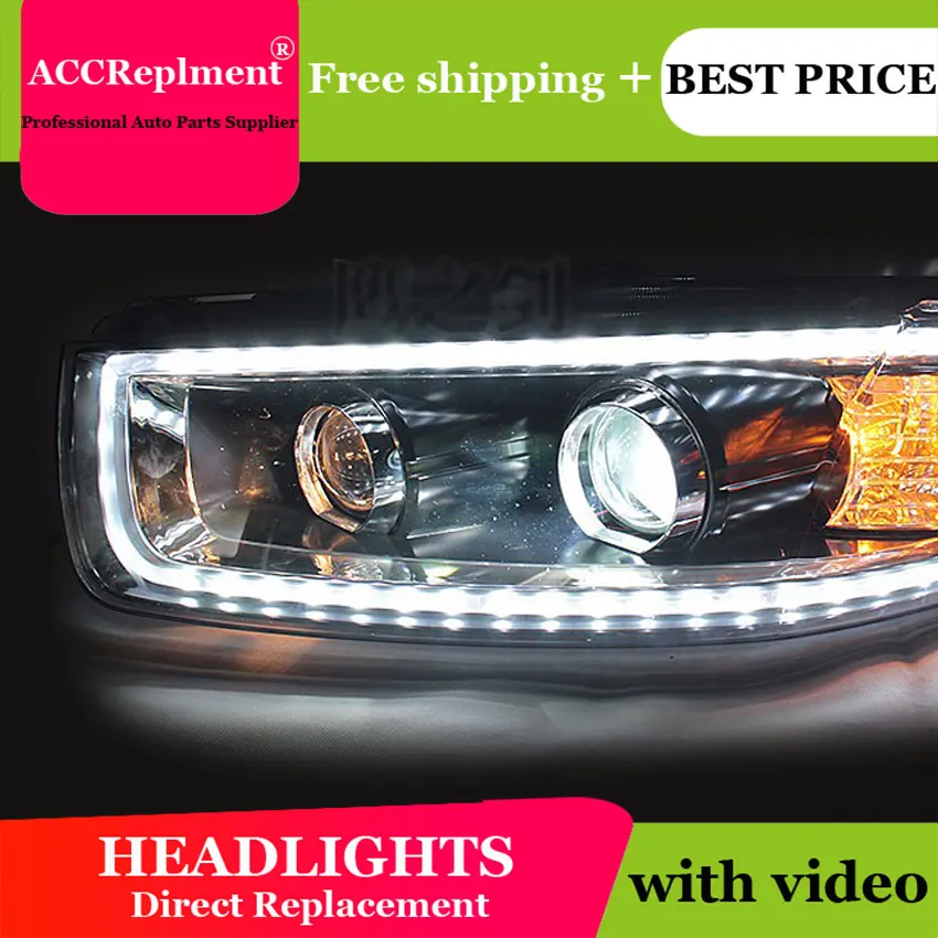 

Car Styling LED Head Lamp for Chevrolet Captiva headlights 2008-2014 Captiva led headlight led drl H7 hid Bi-Xenon Lens low beam